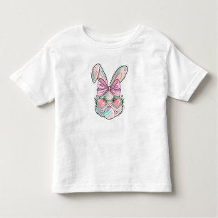 Pastel Bunny met Hartbril Kinder Shirts