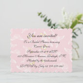 Pastel Butterflies Invitation de la douche nuptial (Debout devant)