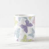 Pastel Butterflies Pattern 11 oz Classic Mok (Center)