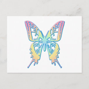 Pastel Butterfly Briefkaart