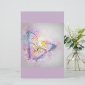 Pastel Butterfly Briefpapier (Staand voorkant)