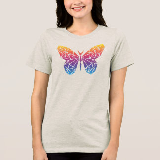 Pastel Butterfly Esthetisch T-shirt voor Vrouwen t
