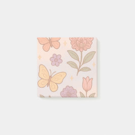Pastel Butterfly Flower Post zijn Post-it® Notes