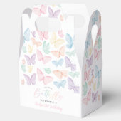 Pastel Butterfly Girl's 1e verjaardag Rainbow Part Bedankdoosjes (Geopend)