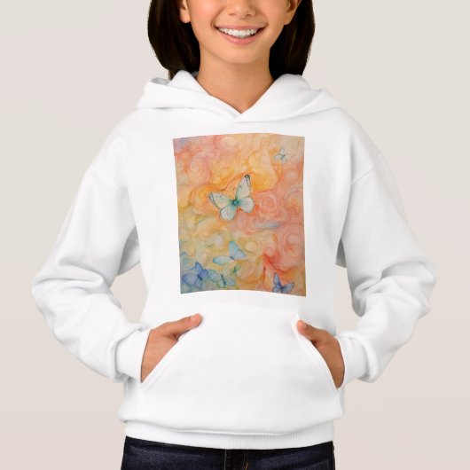 Pastel Butterfly Whimsy Tee (Devant)