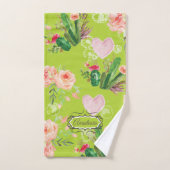 Pastel Cactus personnalisé (Serviette à main)