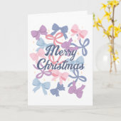 Pastel cadeau linten vrolijk kerstfeest © GraphicL Kaart (Gele Bloem)