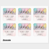 Pastel Cake Decorating Tools Business Vierkante Sticker (Vel)
