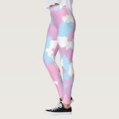 Pastel Camouflage Abstract kunstpatroon Leggings (Links)