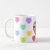 Pastel Candy Hearts Photo Mug (Gauche)