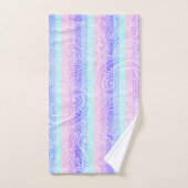 Pastel Candy | Motif d'Imaginaire doux rayé (Serviette à main)