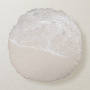 Pastel Caribische Zee Rust 1 Rond Kussen