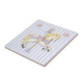 Pastel Carousel Pony Tegeltje (Zijkant)