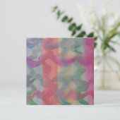 Pastel Carte Plat Art Abstrait (Debout devant)