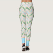 Pastel Casablabca Leggings – Retro Modern Pattern (Achterkant)