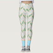Pastel Casablabca Leggings – Retro Modern Pattern (Voorkant)