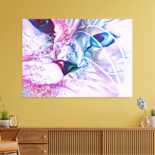 Pastel Cat Dreamscape Canvas Afdruk (Insitu (Woonkamer))