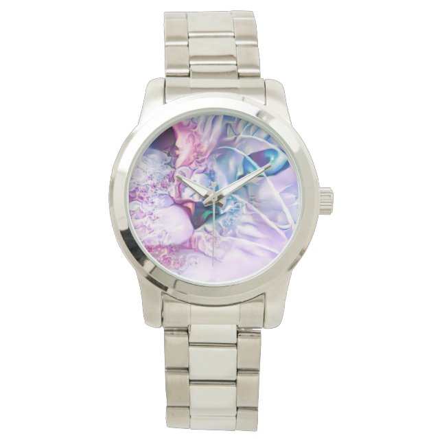Pastel Cat Dreamscape Horloge (Voorkant)