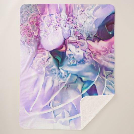 Pastel Cat Dreamscape Sherpa Deken (Voorkant)