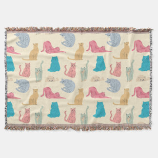 Pastel Cats Deken