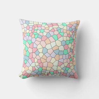 Pastel Cellulair Mozaïek Kussen