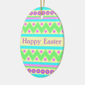 Pastel Ceramic Easter Egg Ornament (Links)