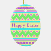Pastel Ceramic Easter Egg Ornament (Achterkant)