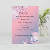 Pastel cerry fleurie douche nuptiale Invitation (Debout devant)