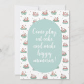 Pastel Chat Invitation Anniversaire - Soirée Pisci (Dos)