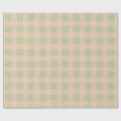 Pastel Checkered Gingham Wrapping Paper Cadeaupapier (Vlak)