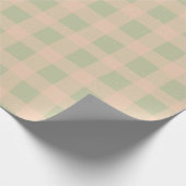 Pastel Checkered Gingham Wrapping Paper Cadeaupapier (Hoek)