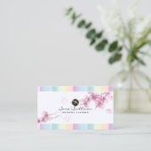 Pastel CherryBlossom Wedding Planner Visitekaartje (Staand voorkant)