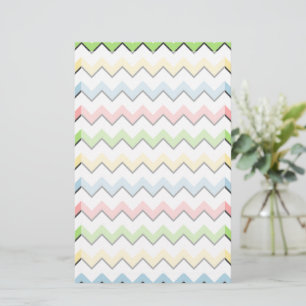 Pastel Chevron-Drop Shadow by Shirley Taylor Briefpapier