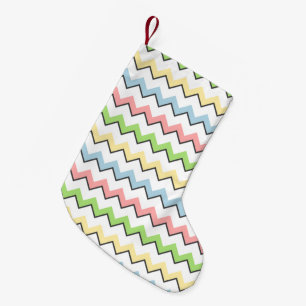 Pastel Chevron-Drop Shadow by Shirley Taylor Kleine Kerstsok