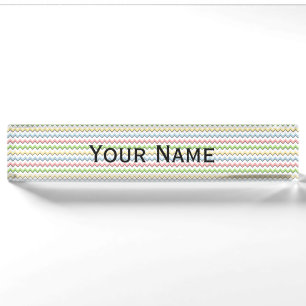 Pastel Chevron-Drop Shadow door Shirley Taylor Naambordje