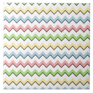 Pastel Chevron-Drop Shadow door Shirley Taylor Tegeltje
