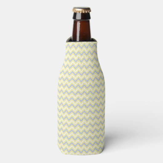 Pastel Chevron Pattern Flesjeskoeler (Fles Voorkant)