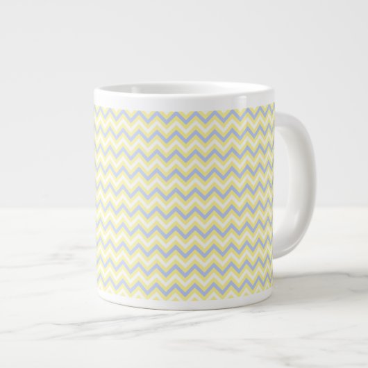 Pastel Chevron Pattern Jumbo Beker (Voorkant rechts)