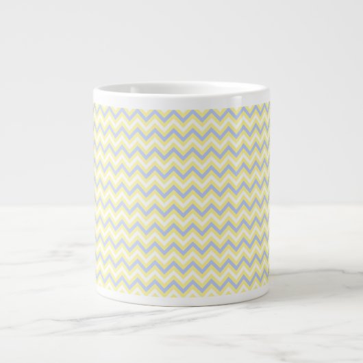 Pastel Chevron Pattern Jumbo Beker (Voorkant)