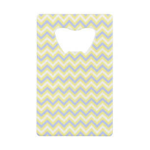 Pastel Chevron Pattern Kredietkaart Flessenopener