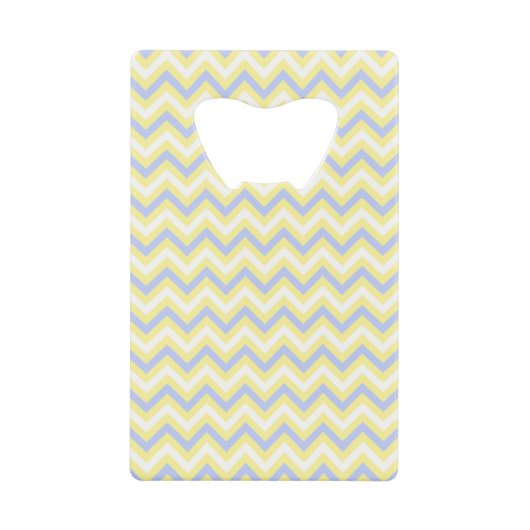 Pastel Chevron Pattern Kredietkaart Flessenopener (Voorkant)