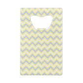 Pastel Chevron Pattern Kredietkaart Flessenopener (Achterkant)