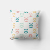 Pastel Chevron Pattern Kussen (Voorkant)