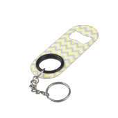 Pastel Chevron Pattern Sleutelhanger Flessenopener (Achterkant Gekanteld)