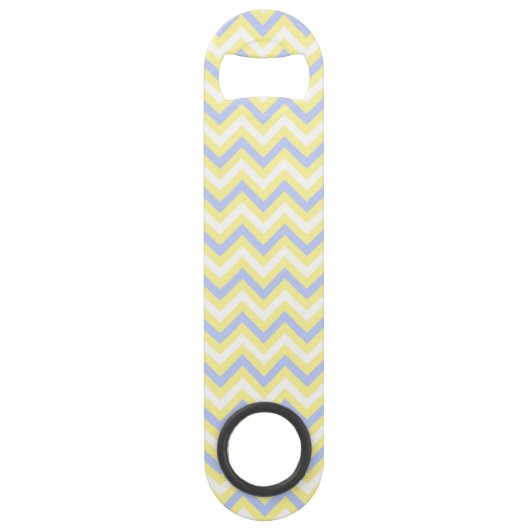Pastel Chevron Pattern Speed Flessenopener (Voorkant)