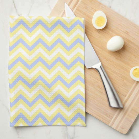 Pastel Chevron Pattern Theedoek (Quarter Fold)