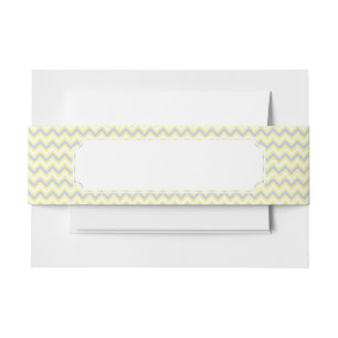 Pastel Chevron Pattern Uitnodigingen Wikkel