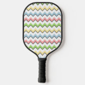 Pastel Chevron van Shirley Taylor Pickleball Paddle (Achterkant)