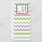Pastel Chevron with Monogram by Shirley Taylor (Achterkant)