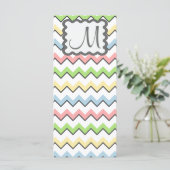 Pastel Chevron with Monogram by Shirley Taylor (Staand voorkant)